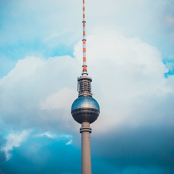 istock Berlin TV Tower in front of Blue Sky with Clouds 533253564