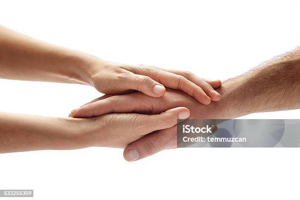Hands Stock Photo - Download Image Now - Cut Out, Holding Hands, White Background