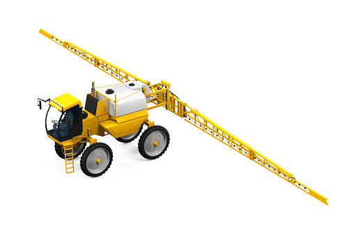 Self Propelled Sprayers isolated on white background. 3D render