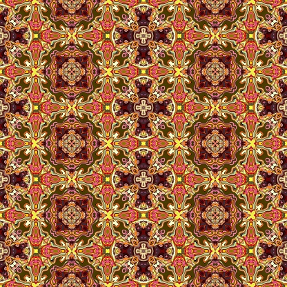 Kaleidoscopic seamless generated texture