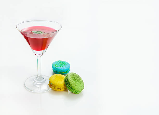 The Macaron on white backgroun.