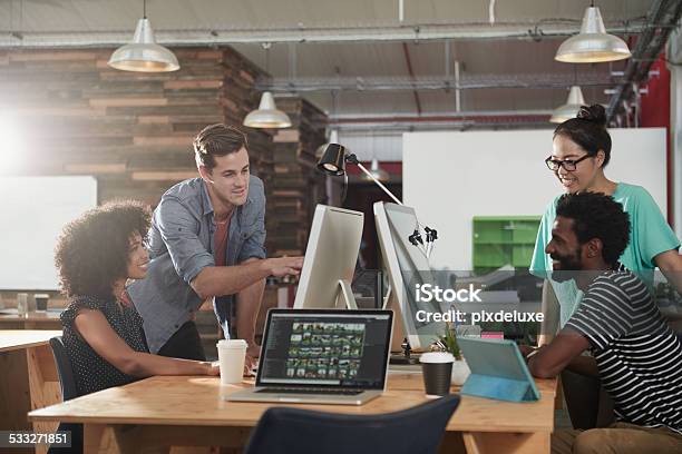 Design Is Creativity With Strategy Stock Photo - Download Image Now - Laptop, Office, Business