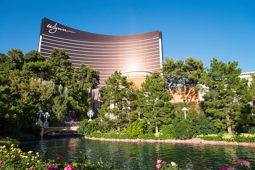 Las Vegas, Nevada, USA - June 5, 2014: Day time view at the Wynn, a famous Casino and hotel at the Las Vegas strip.