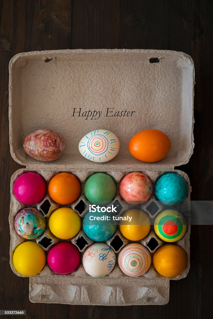 Frohe Ostern - Lizenzfrei Osterkorb Stock-Foto