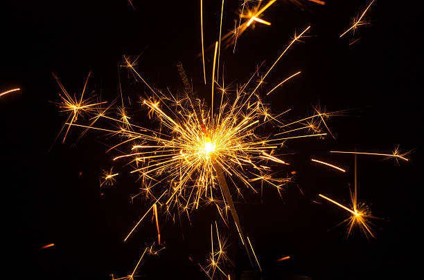 istock Electric sparklers background 533273133