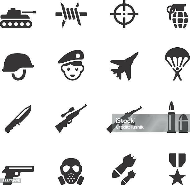 Soulico Icons Military Stock Illustration - Download Image Now - Icon Symbol, Military, War