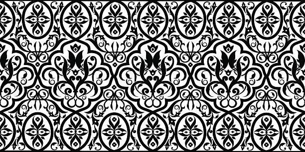 Seamless ornament vector art illustration