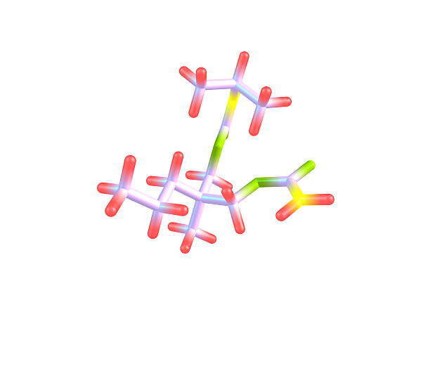 istock Carisoprodol molecule isolated on white 533276691