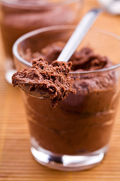istock Spoon Full Of Chocolate Mousse 533290633