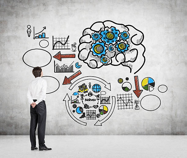 istock businessman looking to icons 533291705