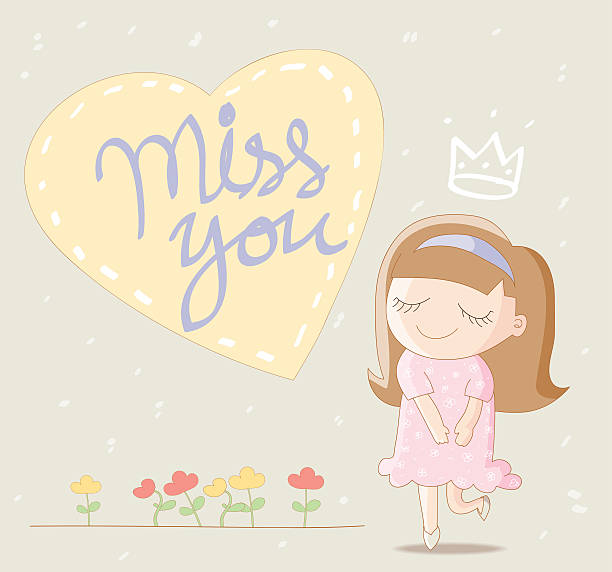 132 Cartoon Of I Miss You Cute Illustrations & Clip Art - iStock