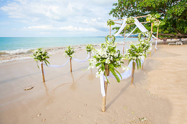 istock Floral arrangement at a wedding ceremony 533293567