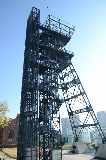 istock Old mine shaft in Katowice 533296367