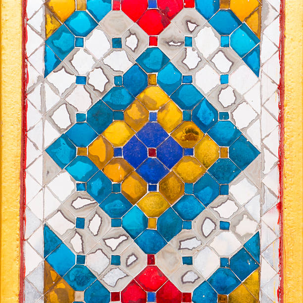 istock walls are decorated with stained glass, small plate. 533297613