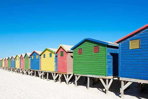 istock Colorful beach houses at Cape Town 533308785