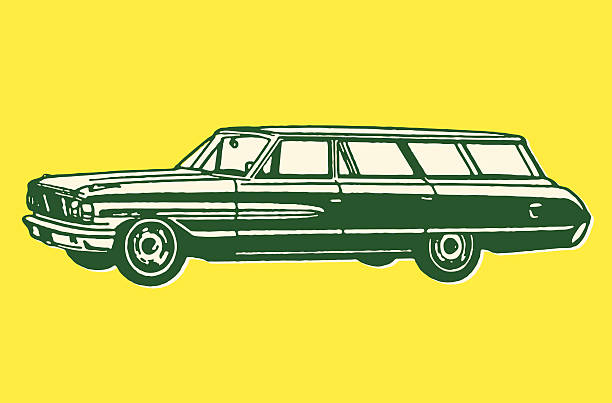 illustrazioni stock, clip art, cartoni animati e icone di tendenza di station wagon - station wagon