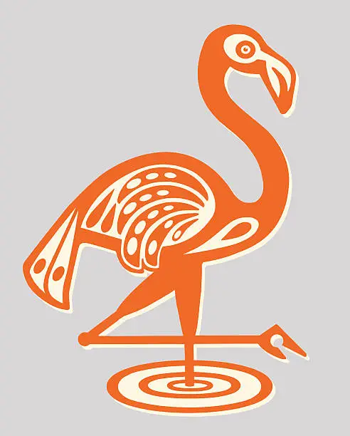 Vector illustration of Flamingo