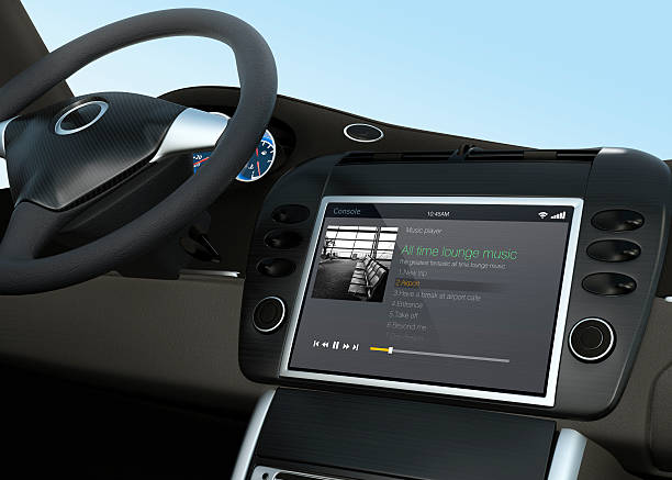 istock Music player app for car entertainment system 533312223
