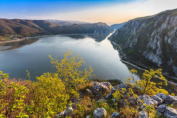 The Danube Gorges, Romania stock photo