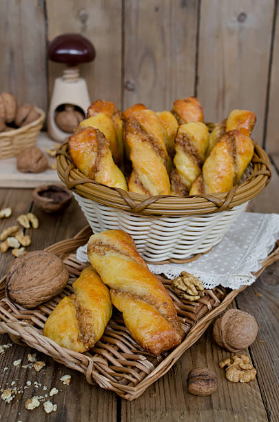 istock Homemade pastries with cheese and walnut stuffing 533315947