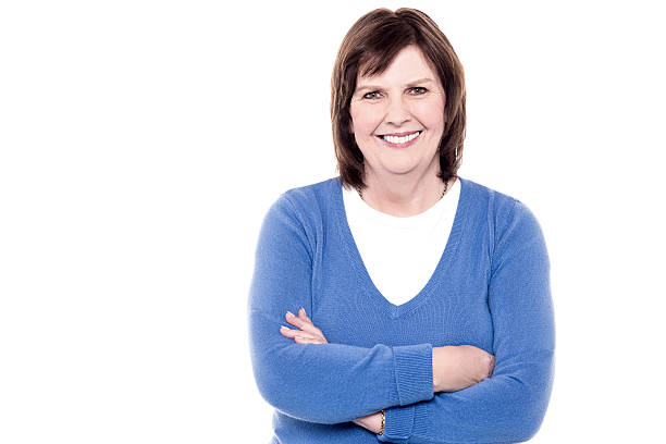 istock Attractive elegant woman  with crossed arms 533326270