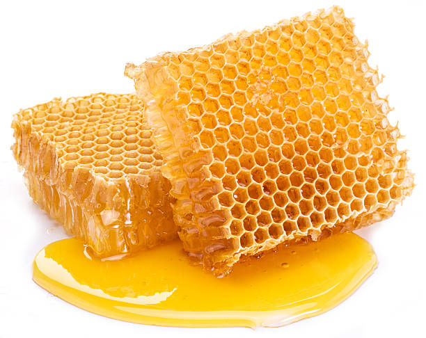 Honeycomb. High-quality picture. Honeycomb on a white background.  High-quality picture. beeswax photos stock pictures, royalty-free photos & images