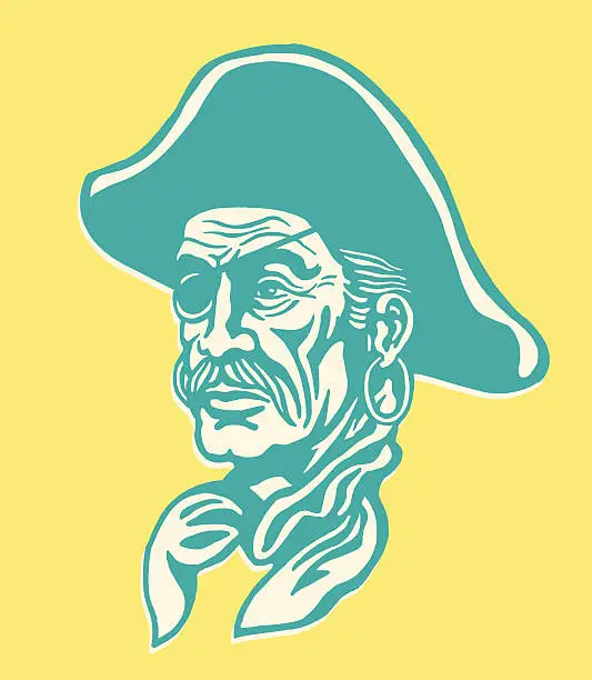 Vector illustration of Pirate