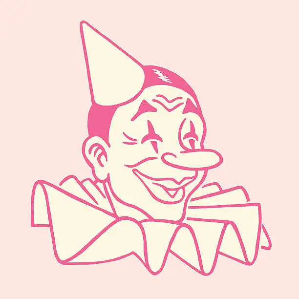 Vector illustration of Clown