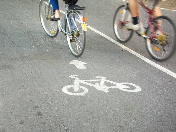 istock Moving motion blur cycling in the public park 533329041