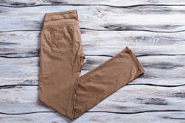 istock Woman's brown casual pants. 533329628