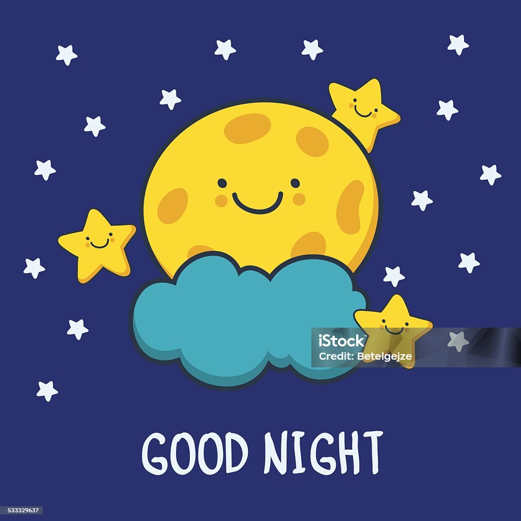 Hài Hước Phác Thảo Mặt Trăng Mỉm Cười Và Các Ngôi Sao Hình Ảnh ...