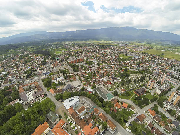istock View of a city from above 533330108