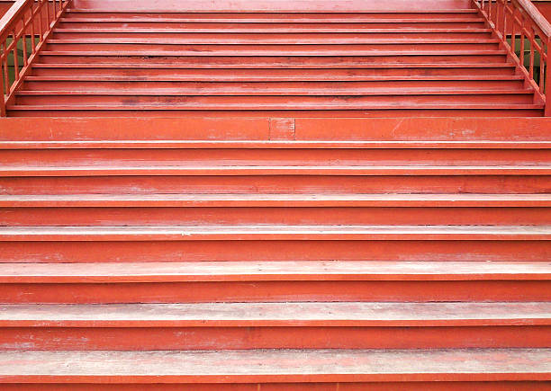 istock wood stair in vintage style 533330637
