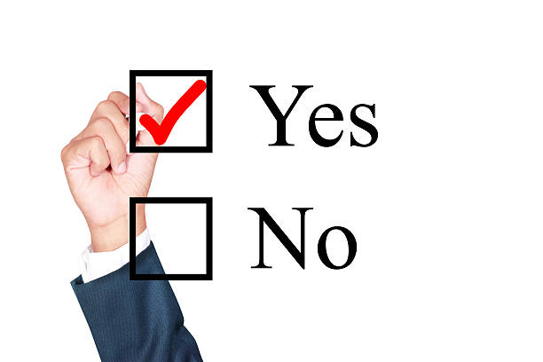 istock say yes tick mark on checkbox 533332153