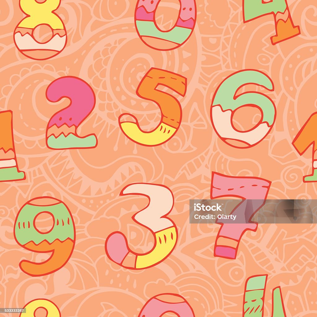 Numbers Vector Pattern Stock Illustration - Download Image Now - 2015 ...