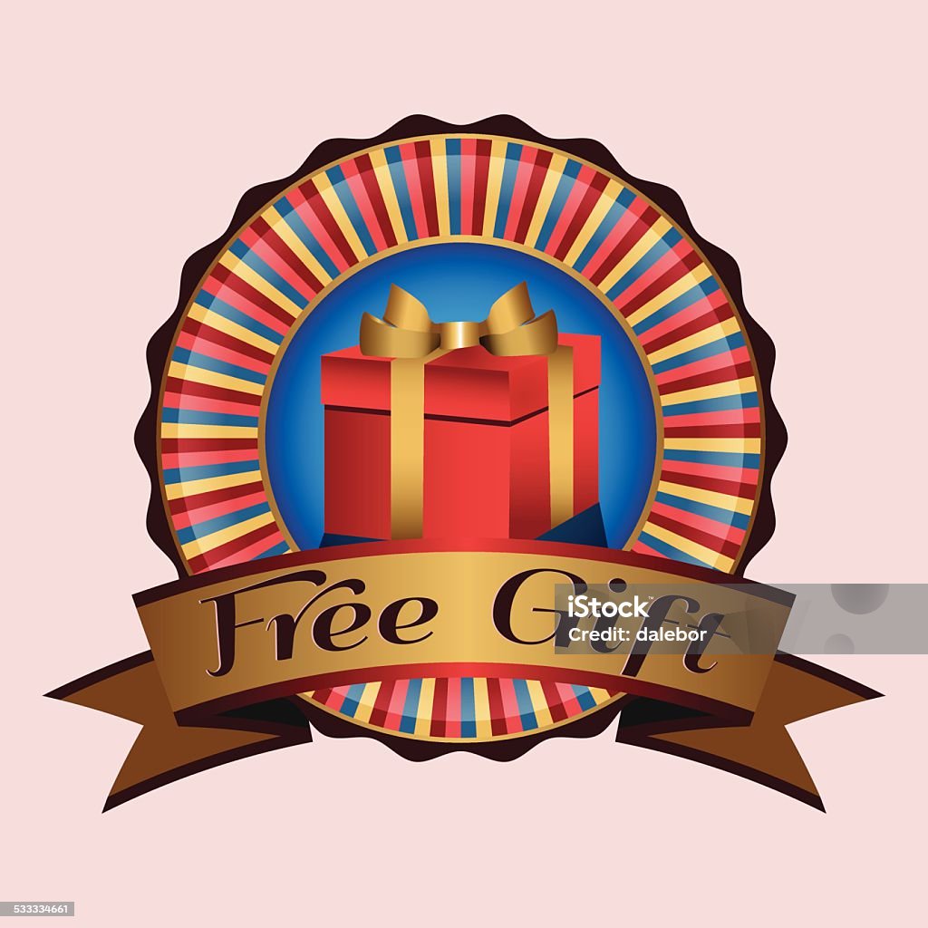 Vector Free Gift Sticker Free Gift Stock Illustration - Download Image Now - 2015, Badge ...