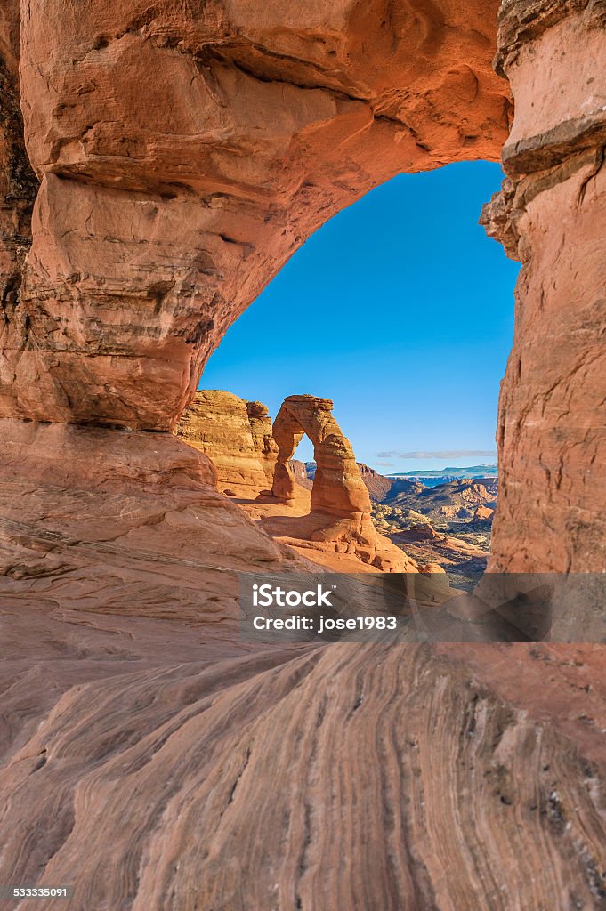 Arches National Park Beautiful Image taken at Arches National Park in Utah Delicate Arch Stock Photo