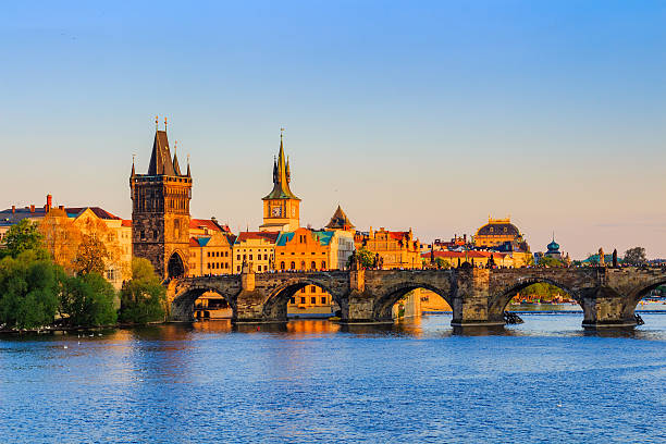 istock Charles Bridge at sunset. Prague.Czech Republic 533339994
