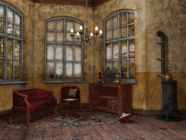 istock Old room with a chair and sofa 533343718