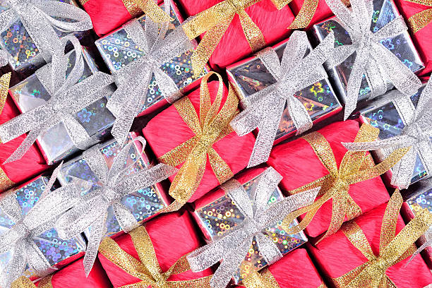 istock Colorful gifts close-up as background 533343758