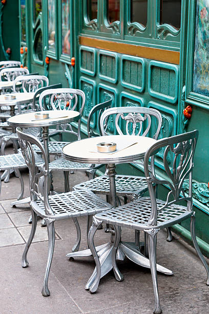 istock Cafe Chairs and Tables on Sidewalk in Paris 533345757