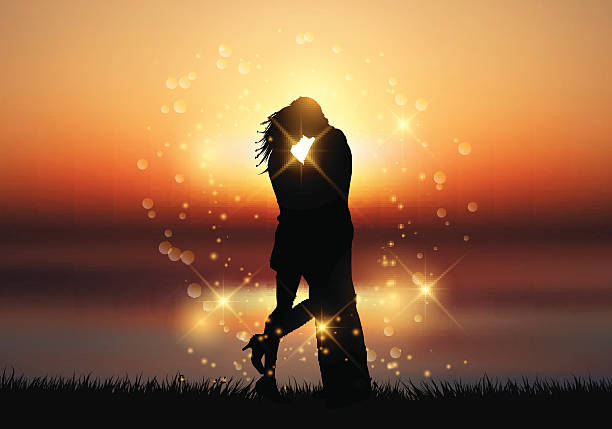 Romantic couple drawing Stock Photos, Royalty Free Romantic couple