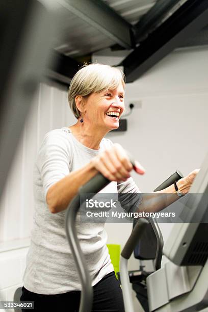 Happy Exerciser Stock Photo - Download Image Now - Gym, Health Club, Step Aerobics