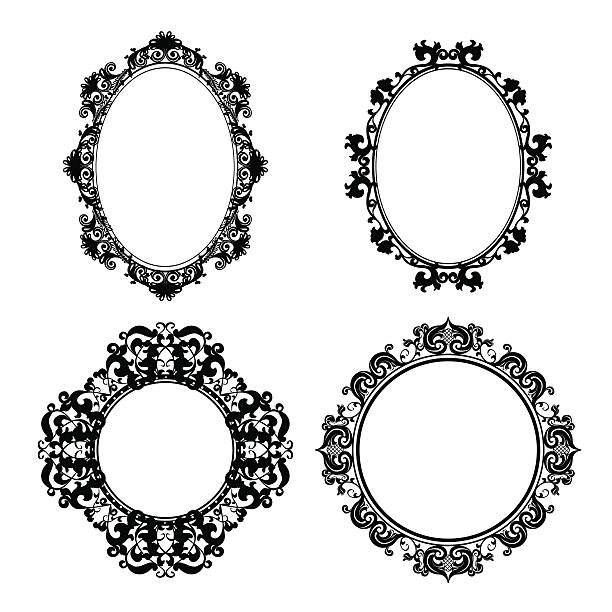 istock silhouette carved frame for picture or photo 533347403