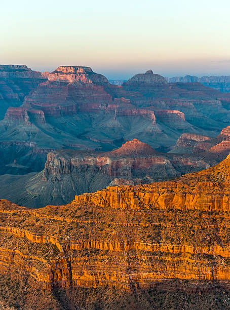 colorful Sunset at Grand Canyon seen from Mathers Point colorful Sunset at Grand Canyon seen from Mathers Point, South Rim yaki point stock pictures, royalty-free photos & images