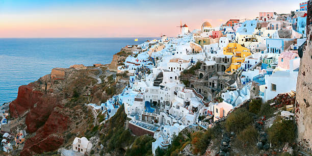istock Oia at sunset, Santorini, Greece 533349994