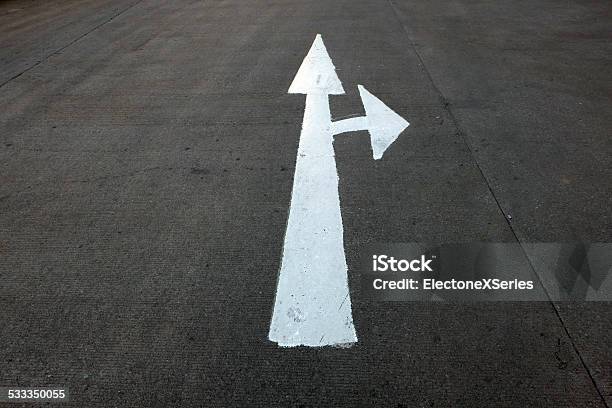 Sign Stock Photo - Download Image Now - 2015, Asphalt, Direction