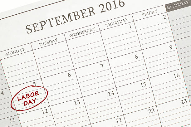Labor day September 2016 Calendar