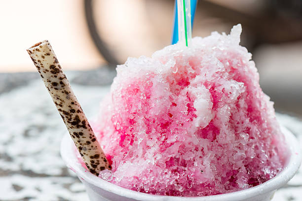 istock Shaved ice with syrup,breads and milk 533350582