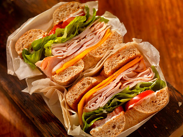 istock Deli Style Turkey Bagel Sandwich 533351072